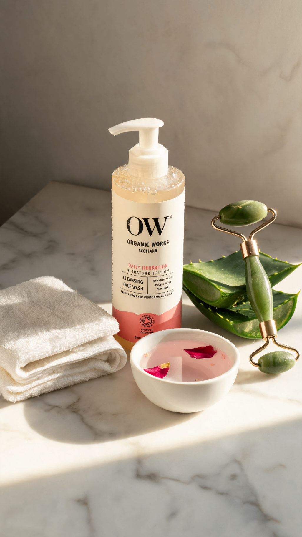 Organic Works skincare visual — frame 3