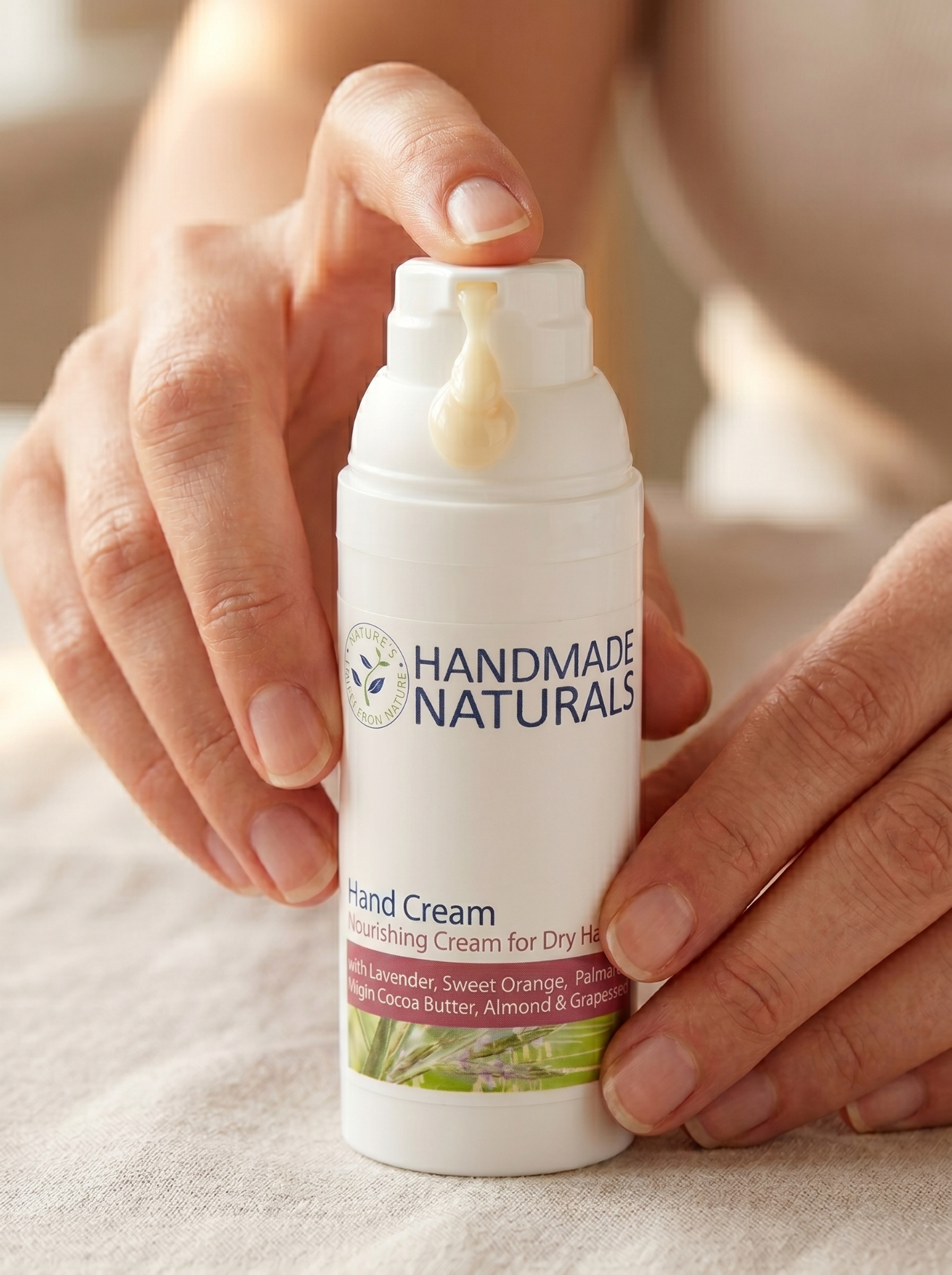 Handmade Naturals skincare visual — frame 3