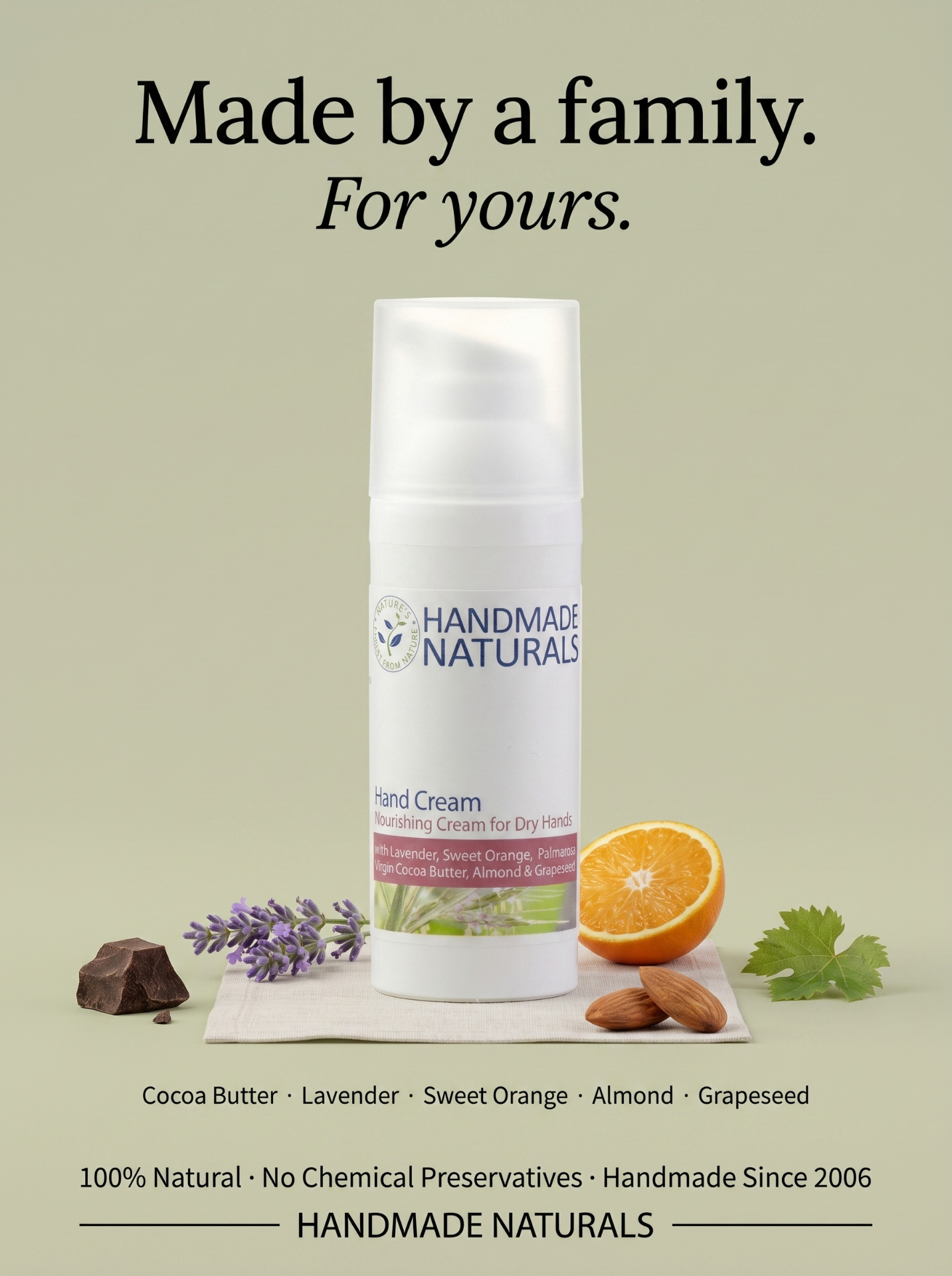 Handmade Naturals skincare visual — frame 5